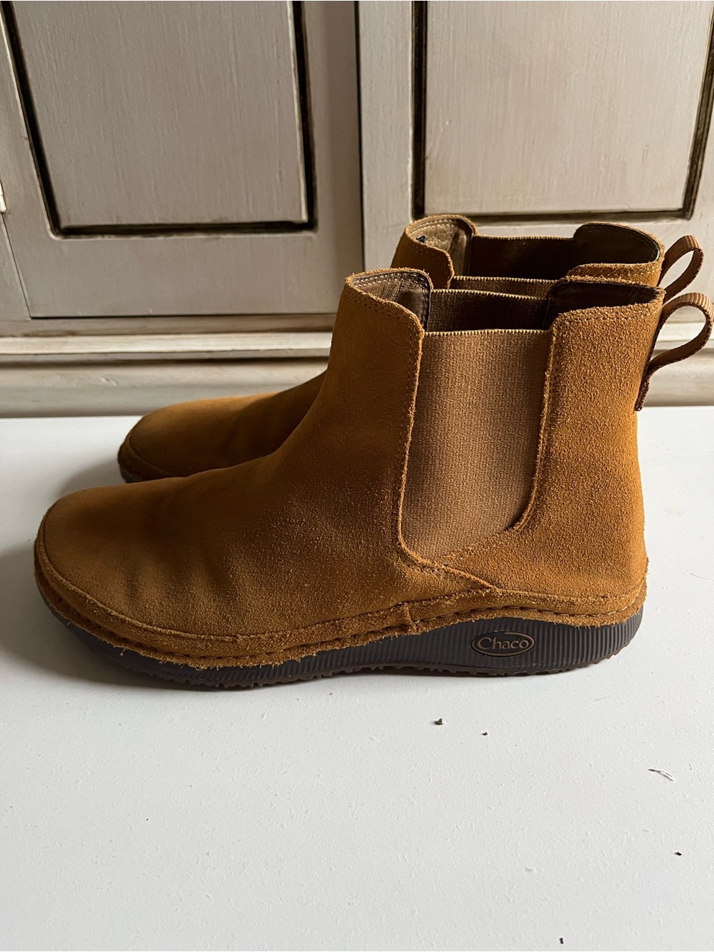 Women’s Chaco Paonia Chelsea WP Leather Boots Caramel JCH109288